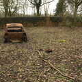 The derelict car, The Old Sewage Works, The Avenue, Brome, Suffolk - 20th February 2021