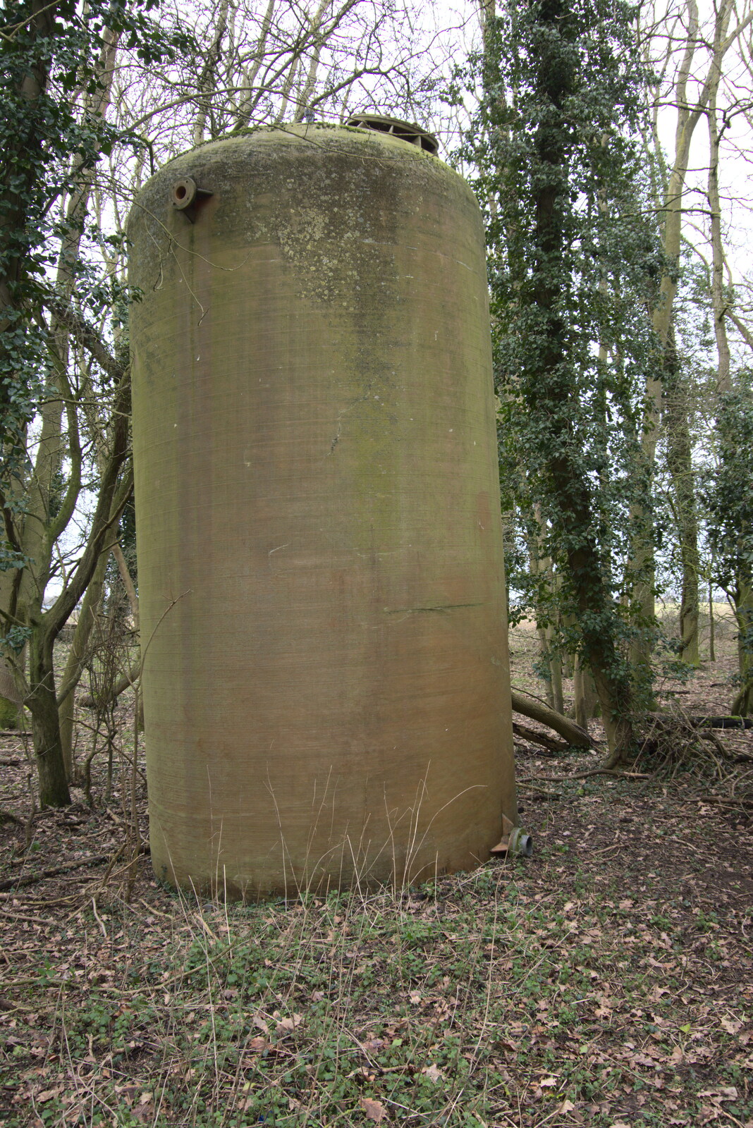 A discarded tank from The Old Sewage Works, The Avenue, Brome, Suffolk - 20th February 2021