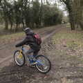 Fred sets off down the Avenue, The Old Sewage Works, The Avenue, Brome, Suffolk - 20th February 2021