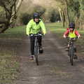 Isobel and Harry on the avenue, Fred's New Bike and an A140 Closure, Brome, Suffolk - 27th February 2021