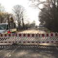 More layers of closure further up, Fred's New Bike and an A140 Closure, Brome, Suffolk - 27th February 2021
