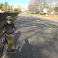 Fred and his new bike on the A140, Fred's New Bike and an A140 Closure, Brome, Suffolk - 27th February 2021