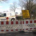 The Thrandeston Road is closed too, Fred's New Bike and an A140 Closure, Brome, Suffolk - 27th February 2021