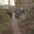 The footbridge over the stream, The Mean Streets of Eye, Suffolk - 7th March 2021