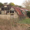 A cool semi-derelict Nissen Hut, The Mean Streets of Eye, Suffolk - 7th March 2021