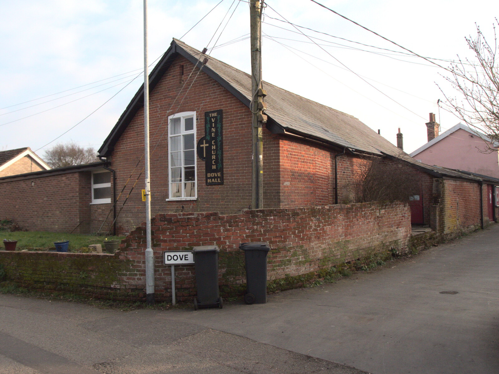 Dove Hall - the Vine Church - on Dove Lane from The Mean Streets of Eye, Suffolk - 7th March 2021