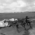 Discarded agricultural machinery on the airfield, Another Walk on Eye Airfield, Eye, Suffolk - 14th March 2021