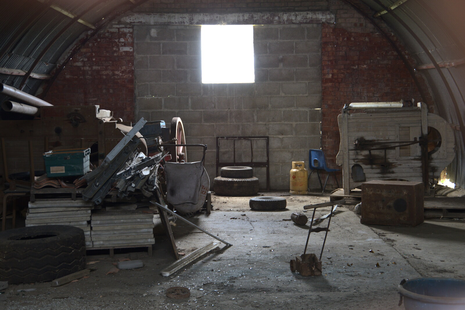 Inside the old Fuze store from Another Walk on Eye Airfield, Eye, Suffolk - 14th March 2021