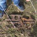 Fred finds some more old metal, Another Walk on Eye Airfield, Eye, Suffolk - 14th March 2021