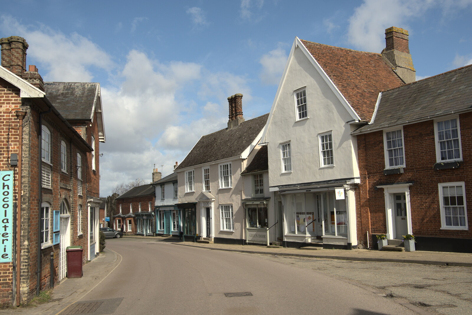 Further up Broad Street from Another Walk on Eye Airfield, Eye, Suffolk - 14th March 2021