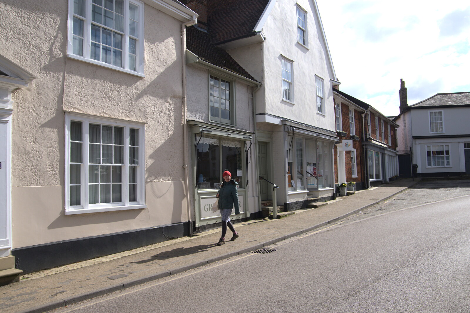 Isobel roams around Broad Street from Another Walk on Eye Airfield, Eye, Suffolk - 14th March 2021