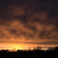 Angry sunset over the side field, The Oaksmere: 28 Weeks Later, Brome, Suffolk - 21st March 2021