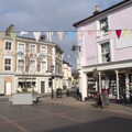 Bunting over the Market Place, A Vaccine Postcard from Harleston, Norfolk - 22nd March 2021