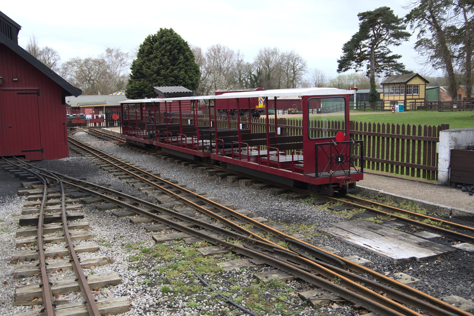 The train rides are silent from A Return to Bressingham Steam and Gardens, Bressingham, Norfolk - 28th March 2021