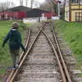 Fred's on the rails, A Return to Bressingham Steam and Gardens, Bressingham, Norfolk - 28th March 2021