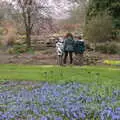 The gang look at some plants, A Return to Bressingham Steam and Gardens, Bressingham, Norfolk - 28th March 2021