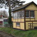 The Bressingham signal box, A Return to Bressingham Steam and Gardens, Bressingham, Norfolk - 28th March 2021