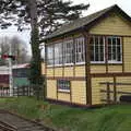 The Bressingham signal box, A Return to Bressingham Steam and Gardens, Bressingham, Norfolk - 28th March 2021