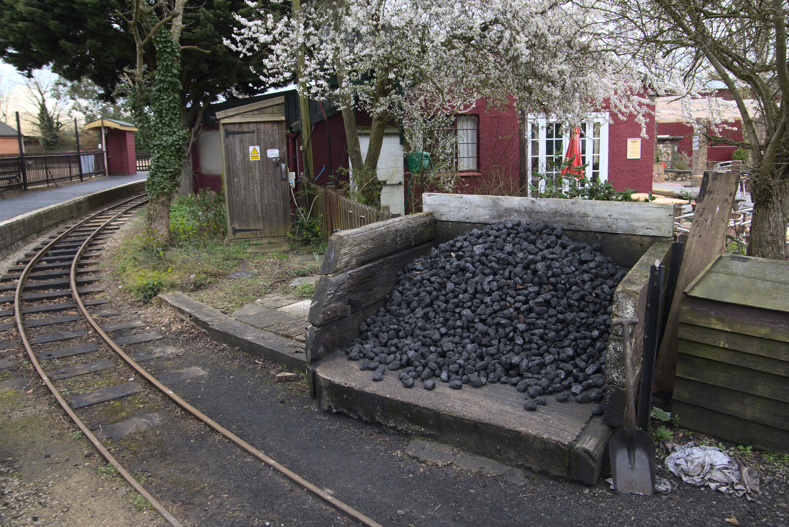 The coal pile from A Return to Bressingham Steam and Gardens, Bressingham, Norfolk - 28th March 2021