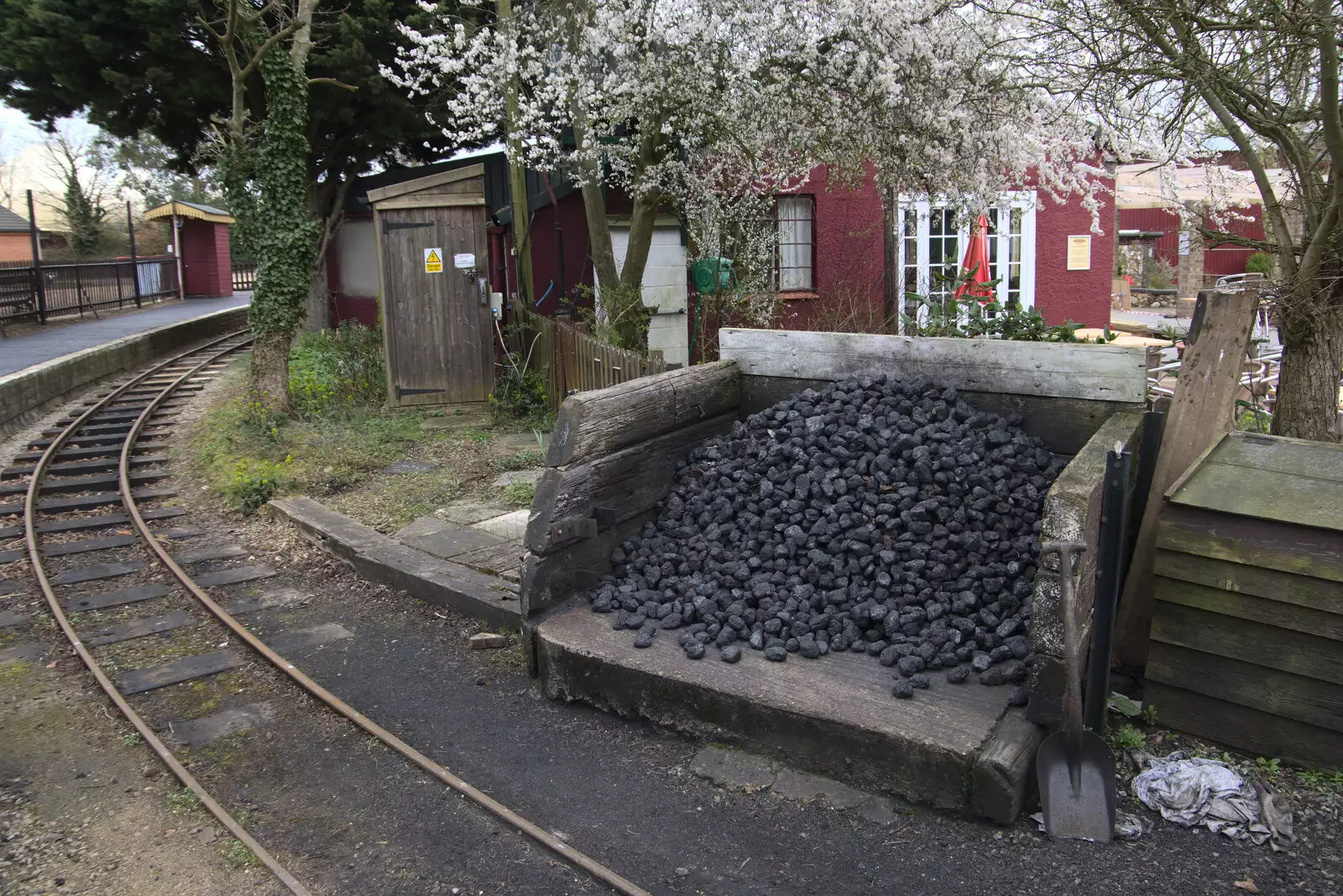 The coal pile, from A Return to Bressingham Steam and Gardens, Bressingham, Norfolk - 28th March 2021