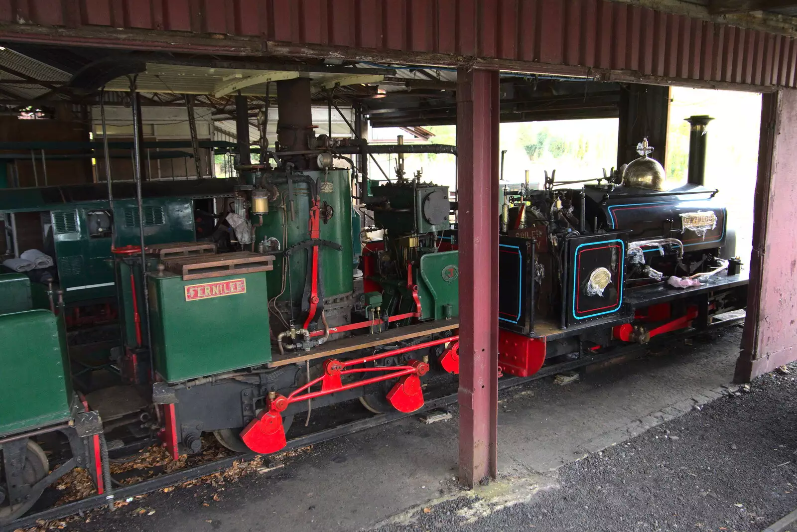 Bressingham has a new engine, still in cling film, from A Return to Bressingham Steam and Gardens, Bressingham, Norfolk - 28th March 2021