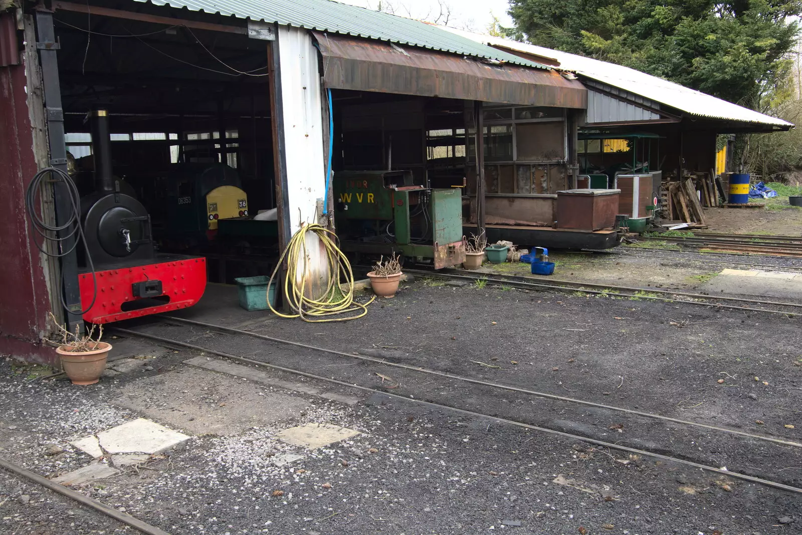 The engine sheds, from A Return to Bressingham Steam and Gardens, Bressingham, Norfolk - 28th March 2021