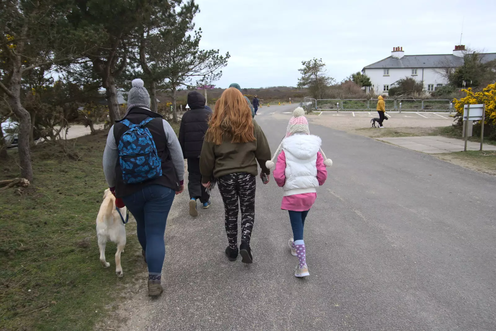 We head off out onto the heath, from A Trip to Dunwich Beach, Dunwich, Suffolk - 2nd April 2021