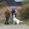 Dave gets a little treat, A Trip to Dunwich Beach, Dunwich, Suffolk - 2nd April 2021