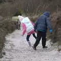 Harry and Megan, A Trip to Dunwich Beach, Dunwich, Suffolk - 2nd April 2021