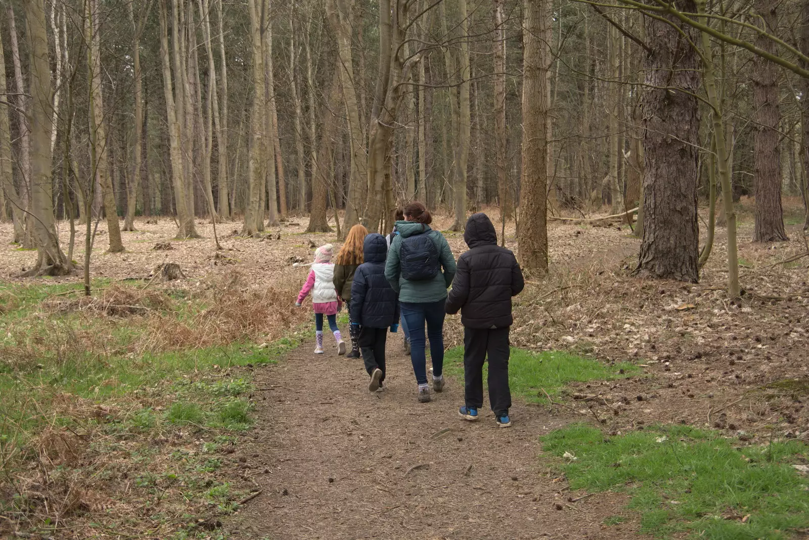 In the woods near Cliff House, from A Trip to Dunwich Beach, Dunwich, Suffolk - 2nd April 2021