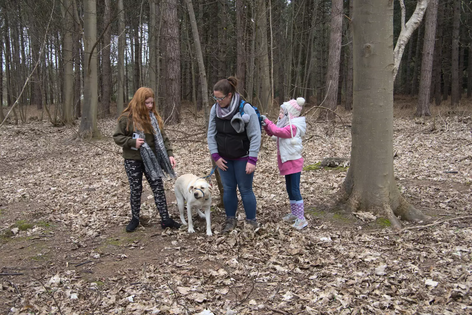 Dave in the woods, from A Trip to Dunwich Beach, Dunwich, Suffolk - 2nd April 2021