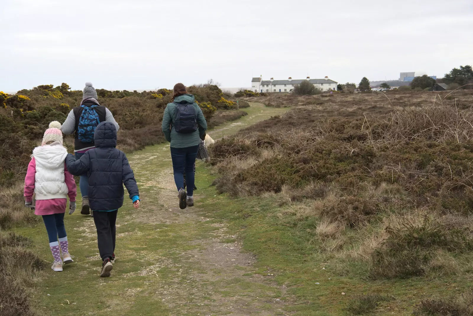 Back on the heath near the cliff top, from A Trip to Dunwich Beach, Dunwich, Suffolk - 2nd April 2021