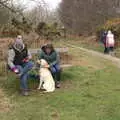 Dave gets some attention, A Trip to Dunwich Beach, Dunwich, Suffolk - 2nd April 2021