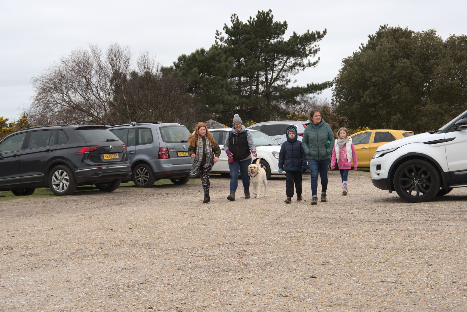 Back at the car park from A Trip to Dunwich Beach, Dunwich, Suffolk - 2nd April 2021