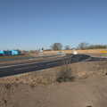 The new B1077 link road to the A140, Roadworks and Harry's Trampoline, Brome, Suffolk - 6th April 2021