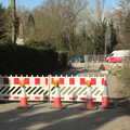 The Brome Triangle section is closed permanently, Roadworks and Harry's Trampoline, Brome, Suffolk - 6th April 2021