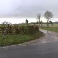 The junction of Yaxley Road and Braiseworth Road, Roadworks and Harry's Trampoline, Brome, Suffolk - 6th April 2021