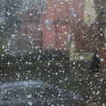 There's a short spell of snow on the Velux, Roadworks and Harry's Trampoline, Brome, Suffolk - 6th April 2021
