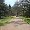 The gravel drive up to the rotunda, A Return to Ickworth House, Horringer, Suffolk - 11th April 2021