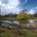 The pond at Ickworth, A Return to Ickworth House, Horringer, Suffolk - 11th April 2021