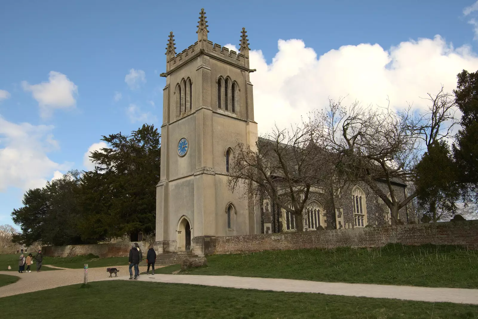 St. Mary's Church, Ickworth, from A Return to Ickworth House, Horringer, Suffolk - 11th April 2021