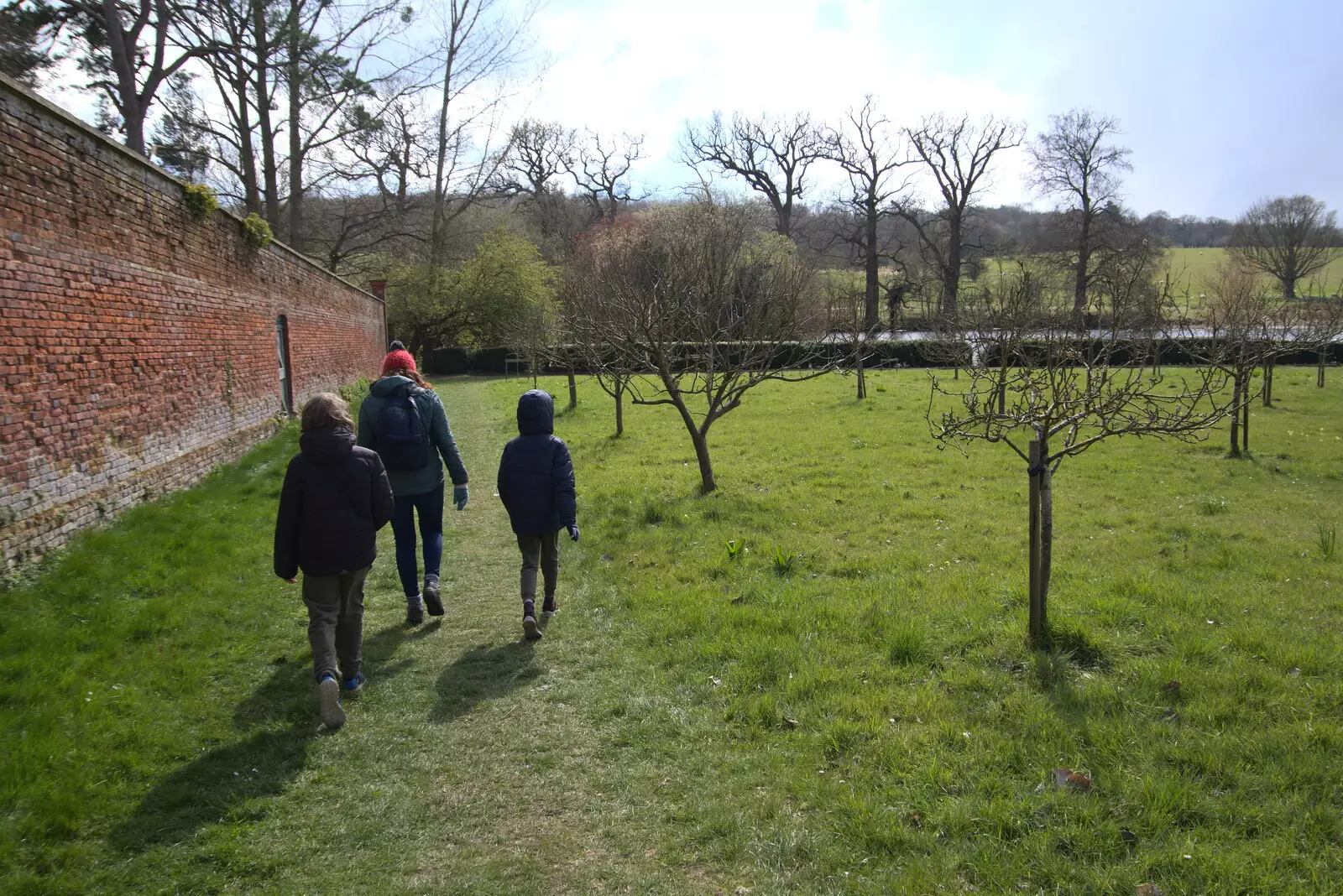 We walk around the walled garden, from A Return to Ickworth House, Horringer, Suffolk - 11th April 2021