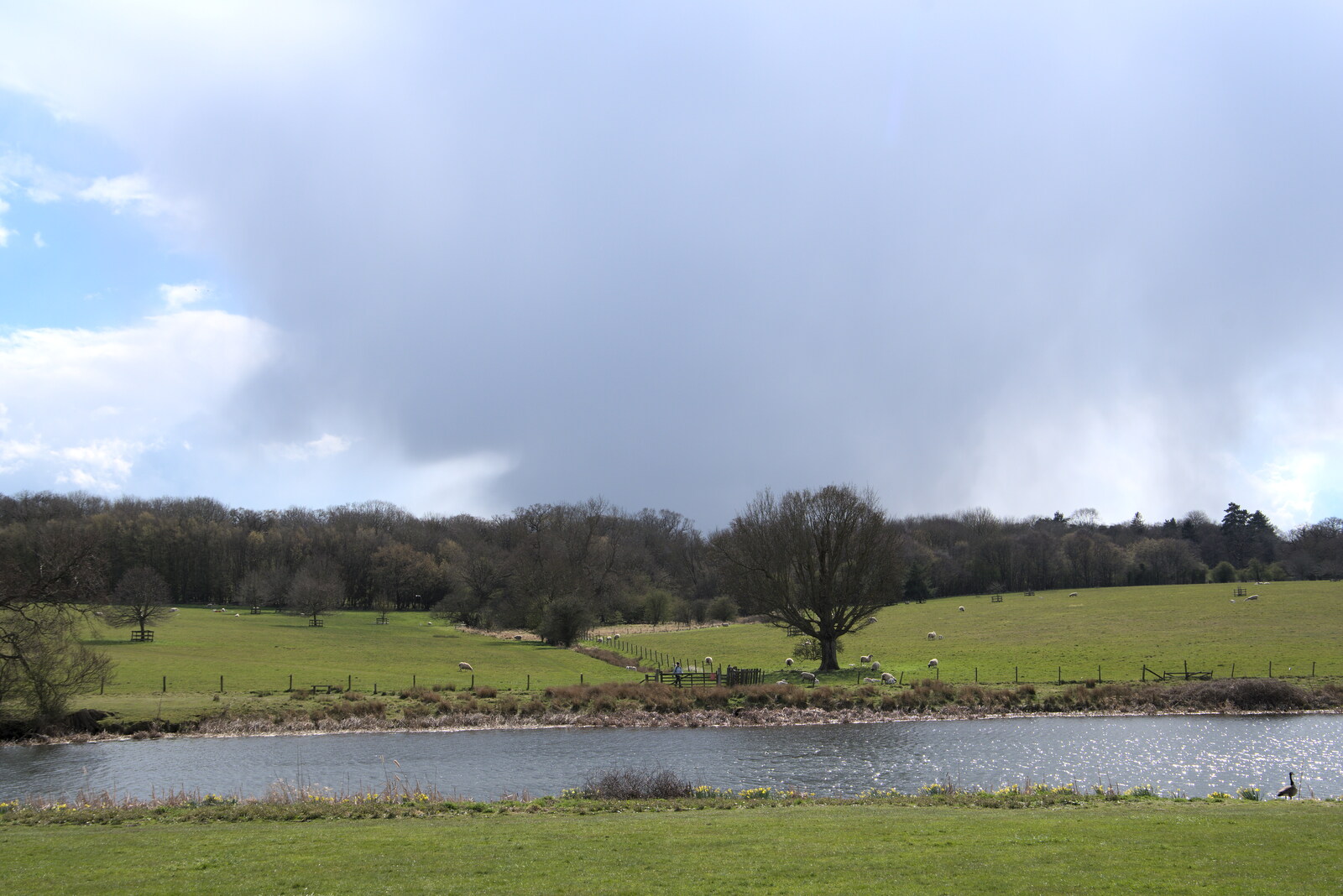 The view from the summer house from A Return to Ickworth House, Horringer, Suffolk - 11th April 2021