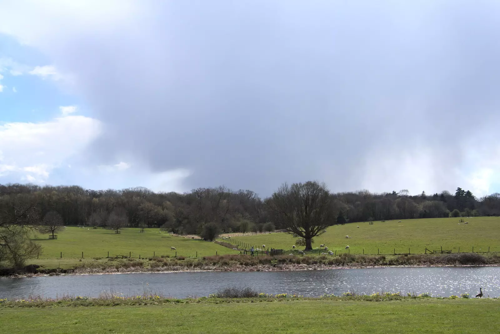 The view from the summer house, from A Return to Ickworth House, Horringer, Suffolk - 11th April 2021