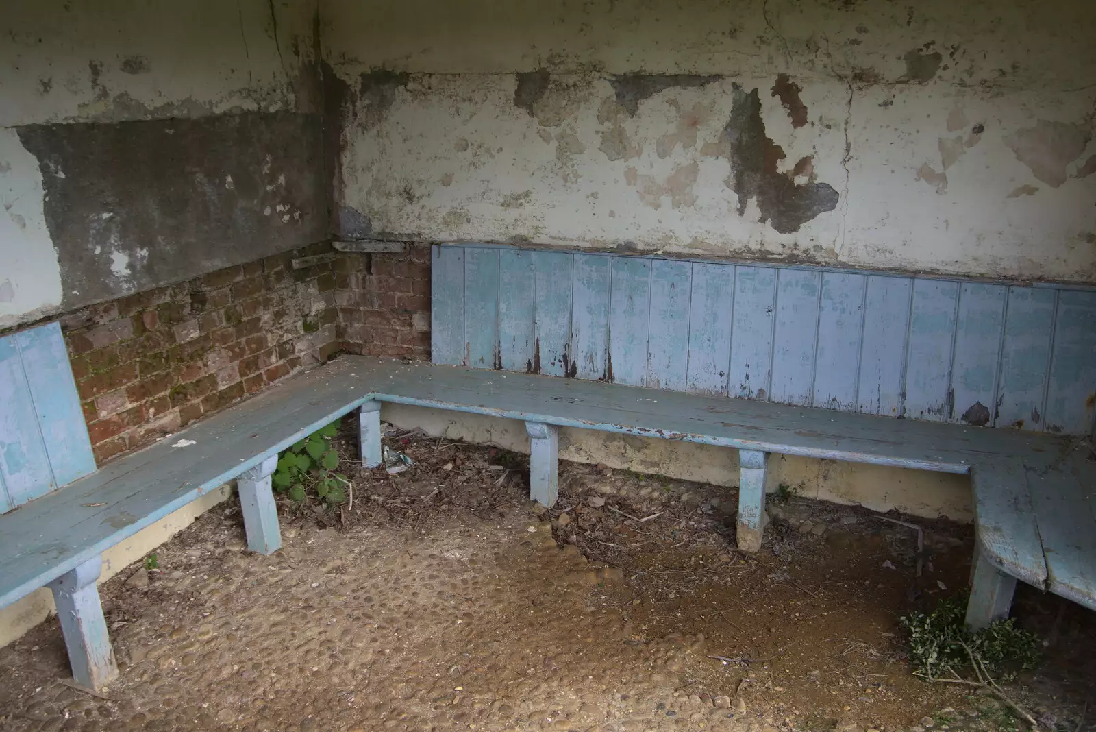 Another distressed garden feature, from A Return to Ickworth House, Horringer, Suffolk - 11th April 2021