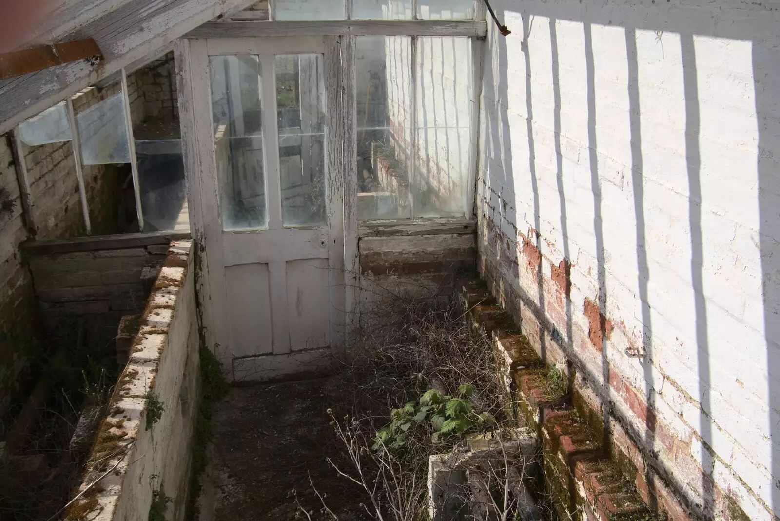 A derelict greenhouse, from A Return to Ickworth House, Horringer, Suffolk - 11th April 2021