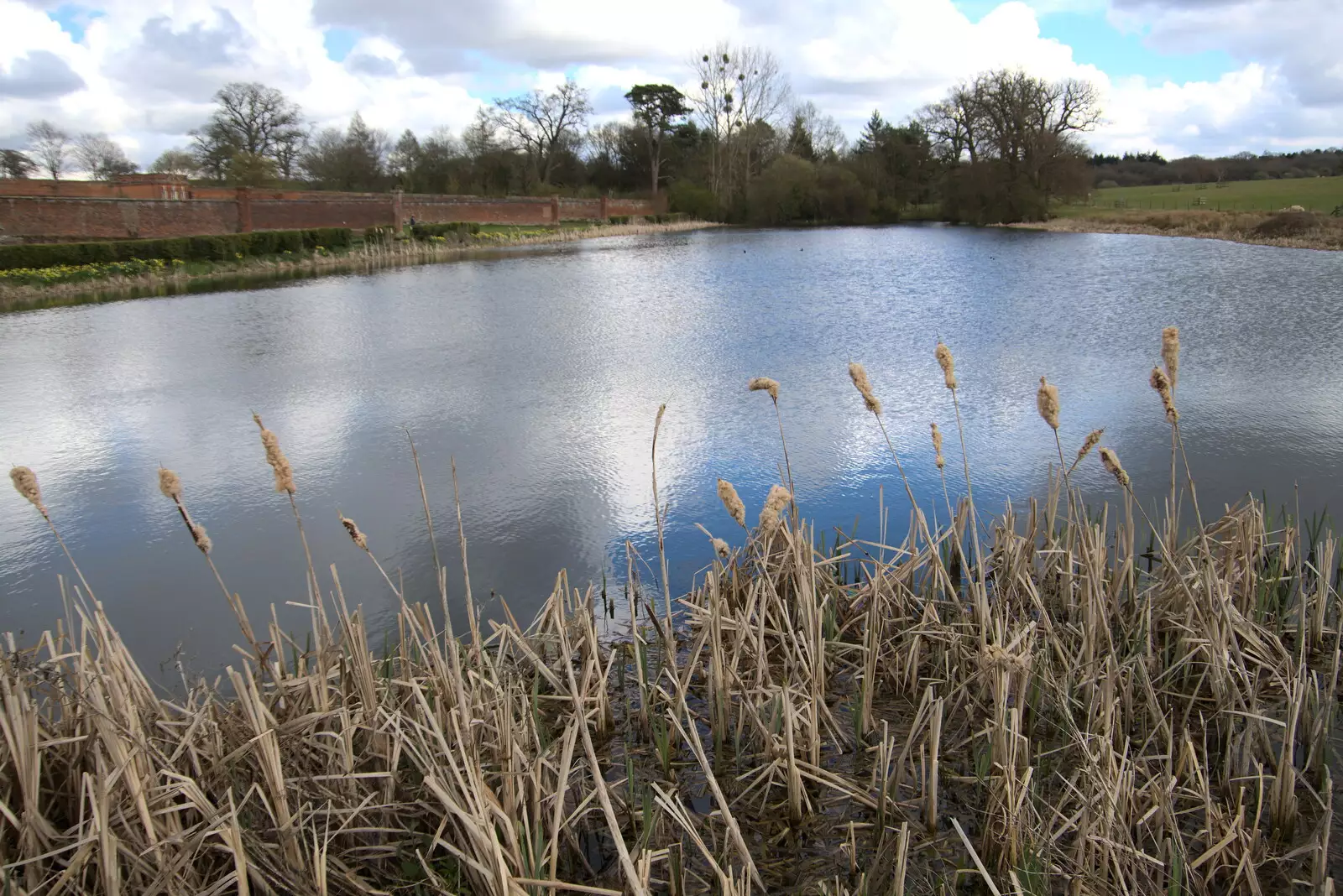 The articifial lake, from A Return to Ickworth House, Horringer, Suffolk - 11th April 2021