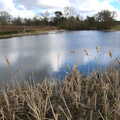 The articifial lake, A Return to Ickworth House, Horringer, Suffolk - 11th April 2021