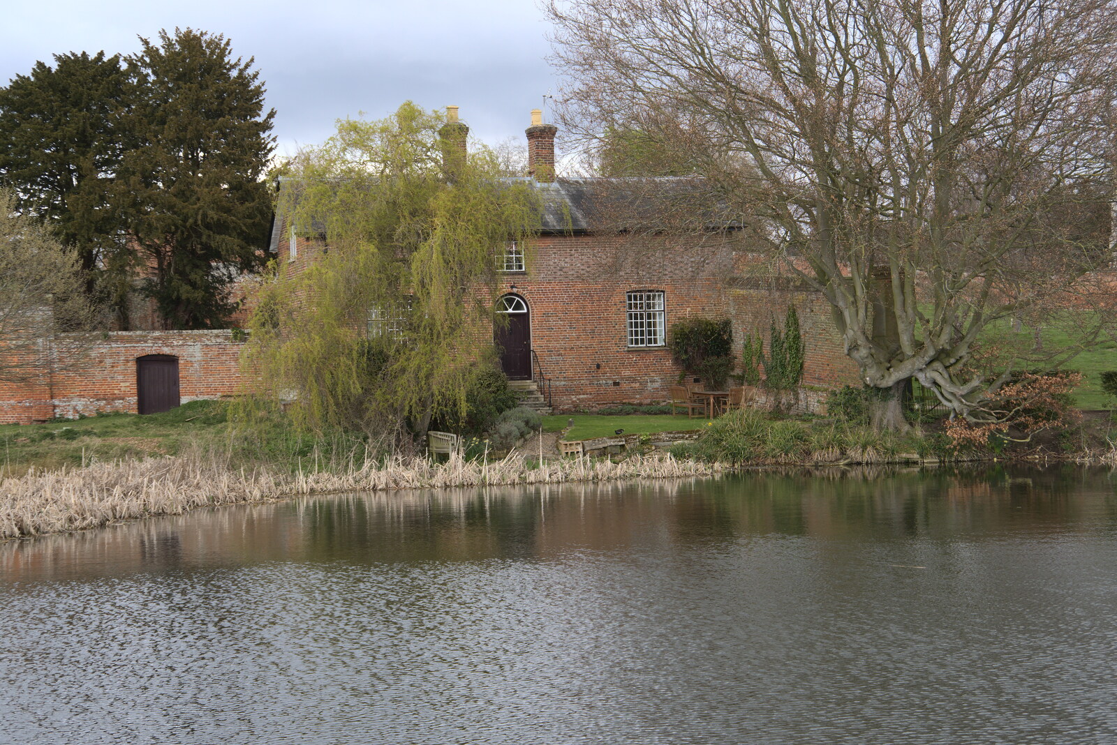 A private house by the lake from A Return to Ickworth House, Horringer, Suffolk - 11th April 2021