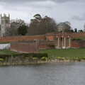 The church, summer house and rotunda all in one shot, A Return to Ickworth House, Horringer, Suffolk - 11th April 2021